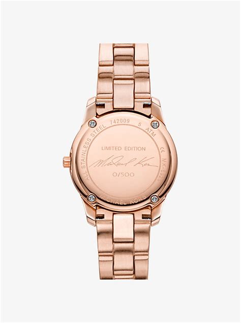 michael kors watches rose gold limited edition